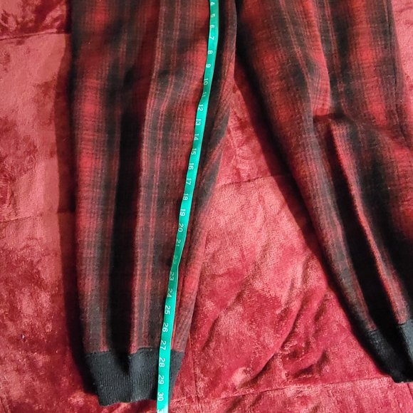 Vintage Woolrich Buffalo Red Black Plaid Hunting Pants Size 40 - Picture 4 of 9